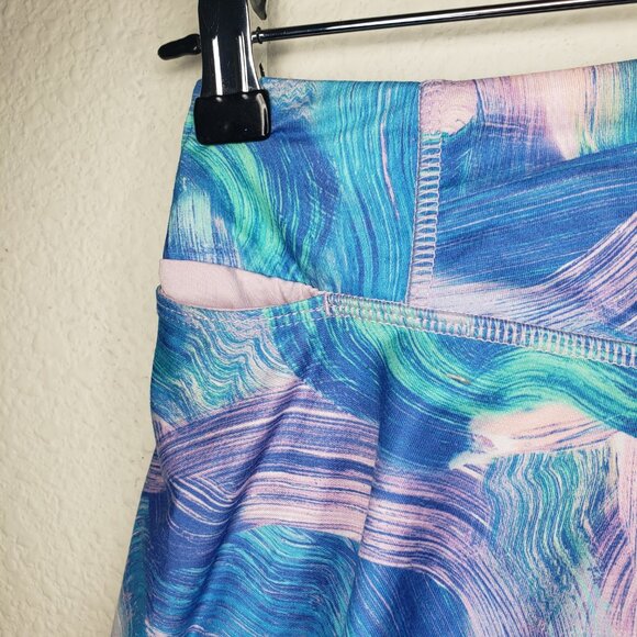 All in Motion Girls Sz L (10/12) Blue/ Pink Tennis Skirt w/ Side Pockets - Picture 6 of 7